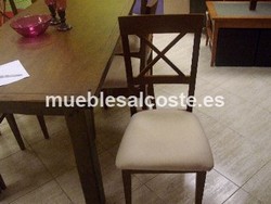 MESA COMEDOR FIJA + 6 SILLAS 