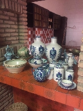 Conjunto cermica Sargadelos en azul 