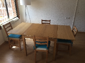 4 Sillas LERHAMN IKEA + MESA extensible