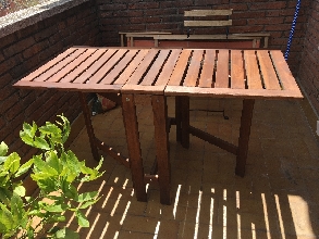 Mesa jardin AMPLARO - IKEA con 2 sillas