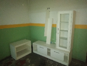 Mueble de saln blanco