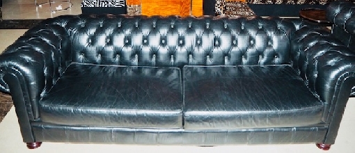 Sof Chester Natazia -Negro-Autntic Chesterfield Brand-Cuero