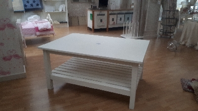 mesa lacada blanca