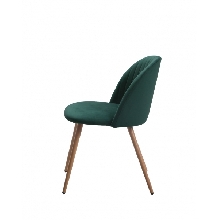 SILLA GLAMOUR, METAL, TERCIOPELO VERDE OSCURO