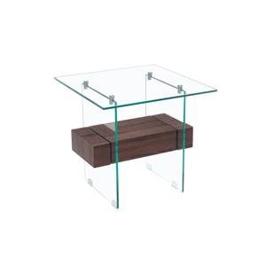 MESA PALAU, BAJA, MADERA, CRISTAL