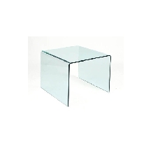 Mesa baja MARSA, cristal curvado