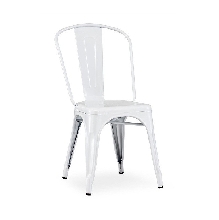 SILLA OLIX, ACERO, BLANCA