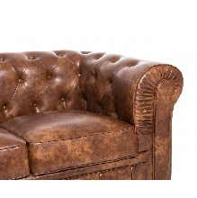 SOF CHESTERFIELD, SIMILPIEL CUERO