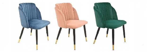 SILLA CHARME, METAL, TEJIDO VELVET