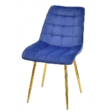 SILLA GINA, METAL DORADO, TEJIDO VELVET