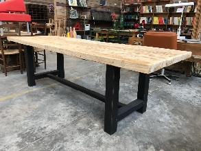 Mesa rstica madera maciza 2 metros