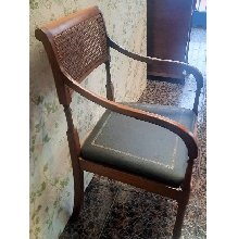 SILLON SHERATON BARNIZADO NOGAL RECICLADO