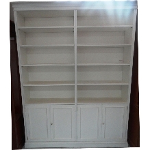 LIBRERIA 2 CUERPOS BLANCA 190 X 35 X 238