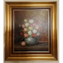 OLEO JARRON CON FLORES 67 X 76