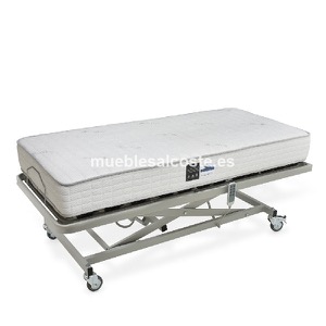 Cama de hospital con carro elevador