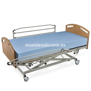 Cama hospital con carro elevador