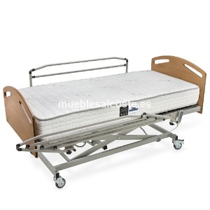 Cama hospital con carro elevador