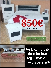 Dormitorio y regalo mesa TV