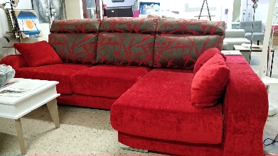 SOFA CHAISELONG MORADO-BLANCO