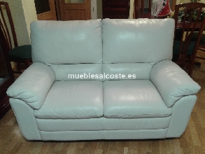 Conjunto de sofas de piel blancos, alta calidad