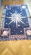 Manta algod�n de sof� o de viaje, cubre cama