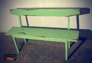 Banco Verde Color Vintage