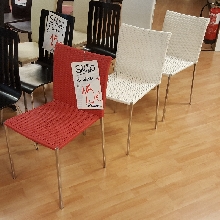 silla comedor roja o blanca