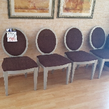 4 sillas tapizadas en visn