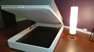 nueva cama grande con colchon ortopedico