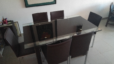 Mesa cristal comedor