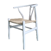 Silla Wishbone de Roble en color Blanco