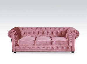 Sofá chester Terciopelo Rosa
