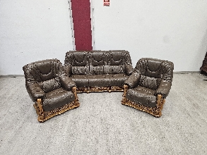 Sofas de Piel Marron Claro .