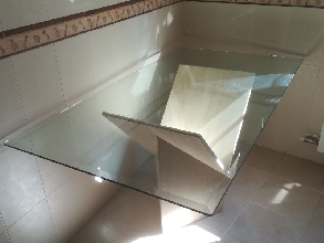 Mesa saln cristal 1 cm grosor