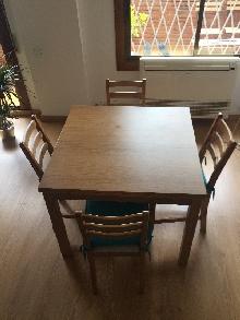 4 Sillas LERHAMN IKEA + MESA extensible