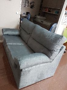 Sofa 3 plazas tapizado duna gris desenfundable
