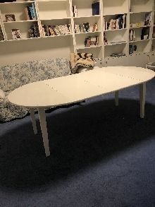 Mesa madera blanca extensible