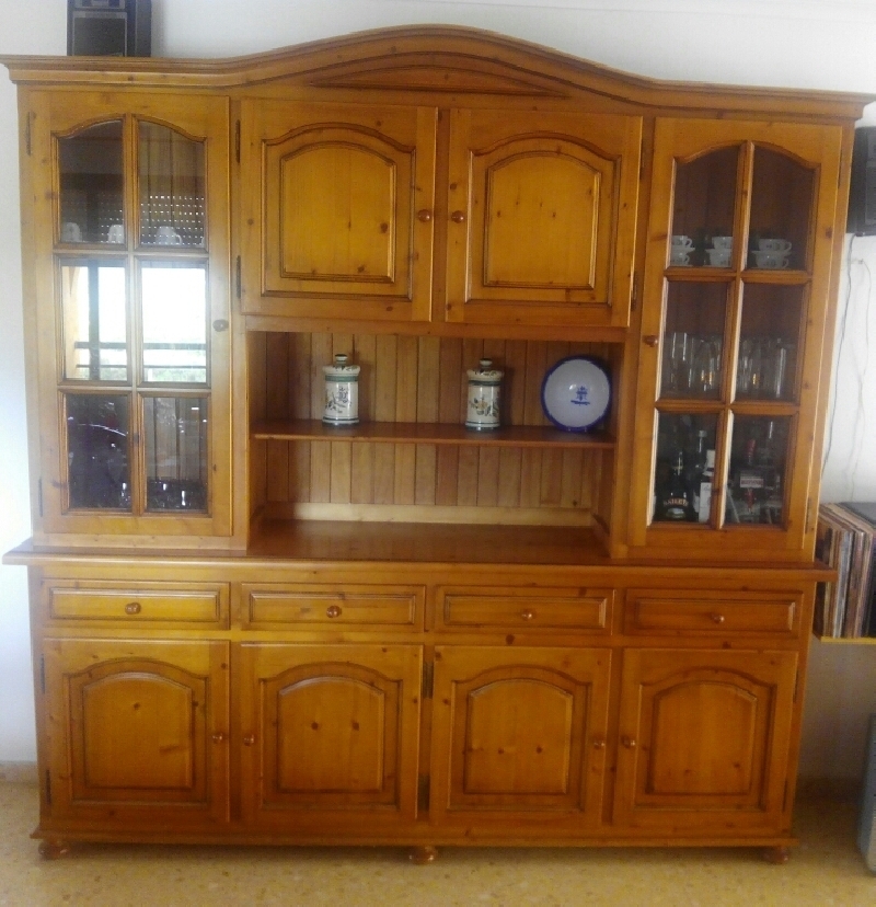 ELEGANTE MUEBLE COMEDOR MADERA MACIZA