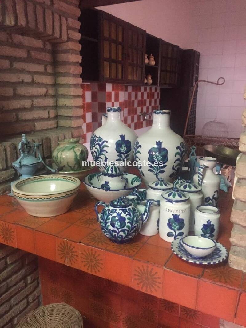 Conjunto cermica Sargadelos en azul 