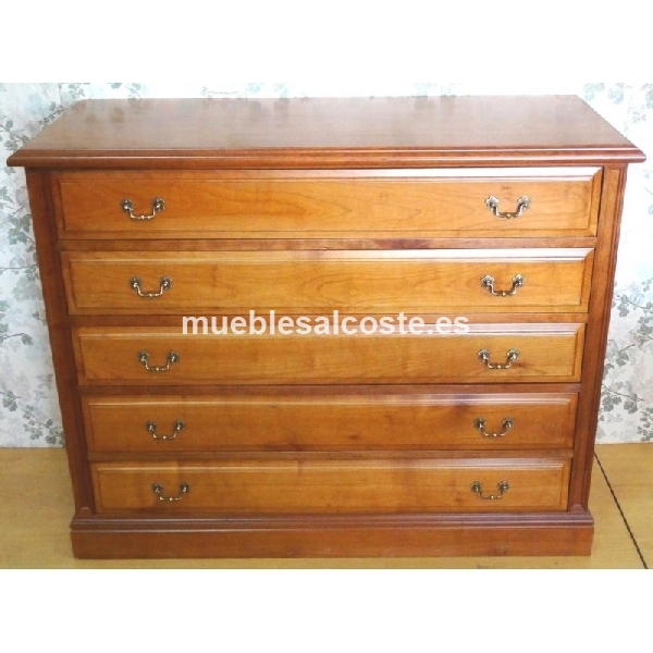 COMODA CEREZO 5 CAJONES 110 X 45 X 88