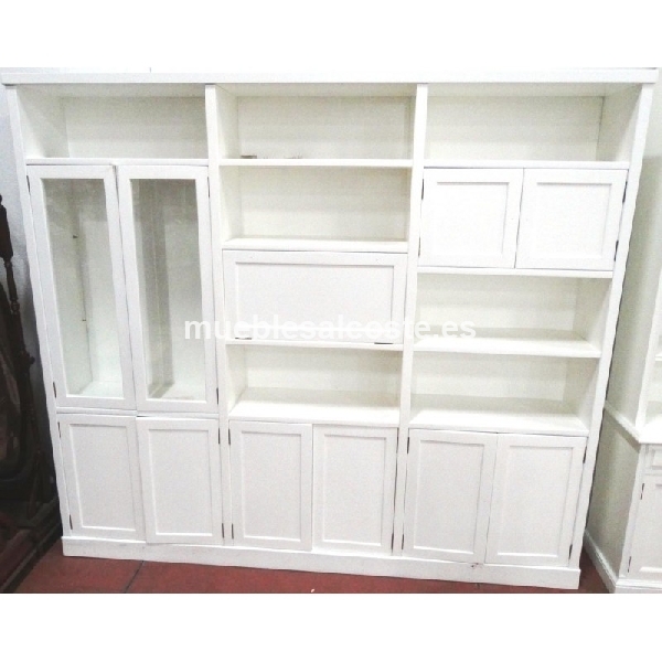 LIBRERIA MODERNA BLANCA 245 X 35 X 217