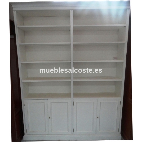 LIBRERIA 2 CUERPOS BLANCA 190 X 35 X 238