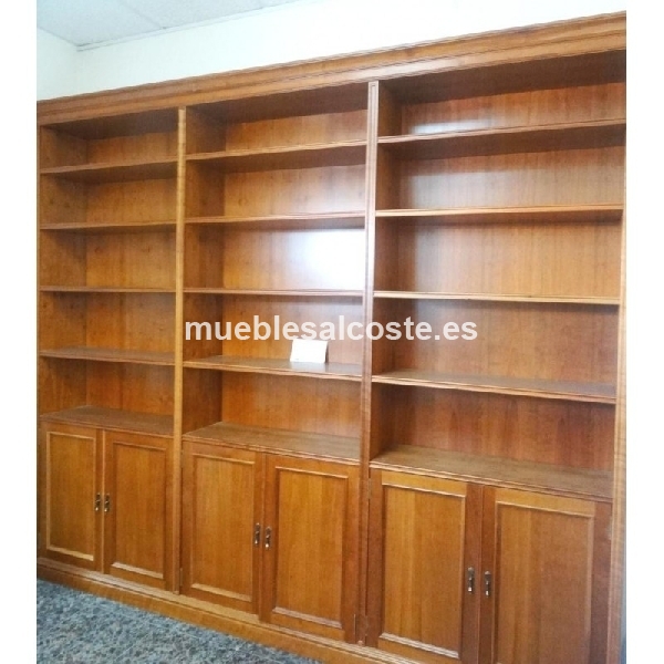 LIBRERIA 3 CUERPOS CEREZO 280 x 35 x 240