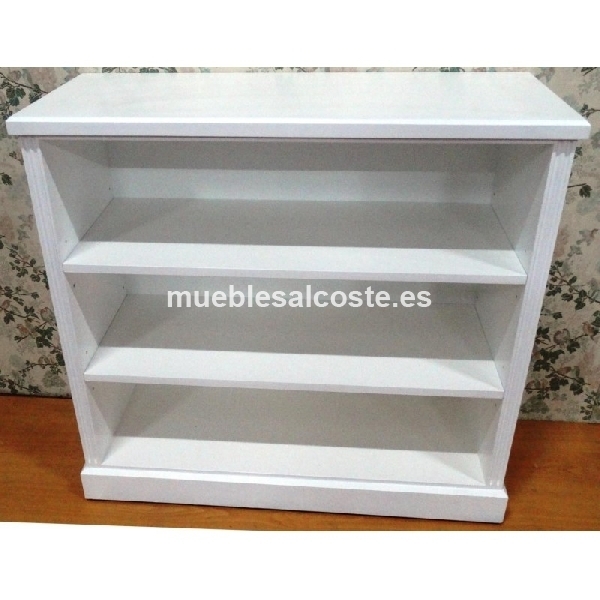 LIBRERO BLANCO MEDIDAS 100 X 40 X 85