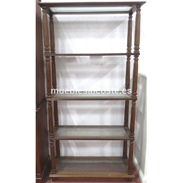 ESTANTERIA 5 BALDAS CRISTAL 95 X37 X 195