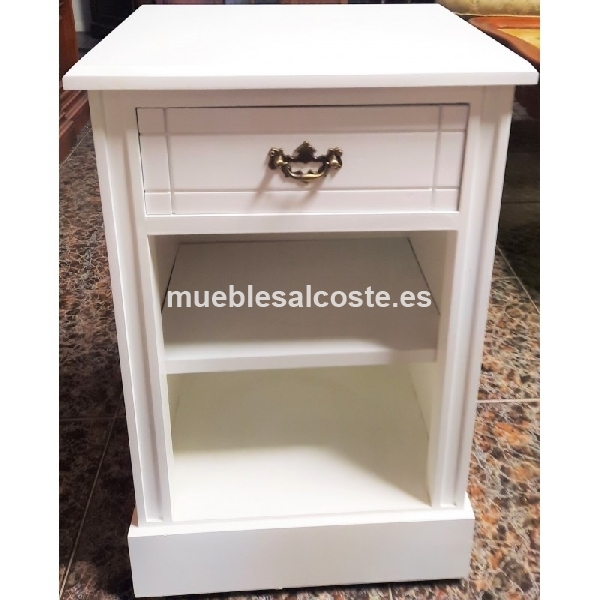 MESILLA 1 CAJON BLANCA DE 42 X 37 X 67