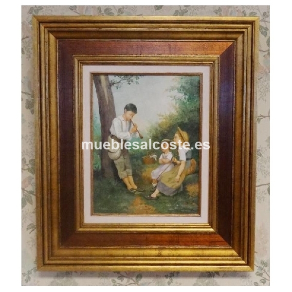 OLEO NIÑO CON FLAUTA 60 X 53