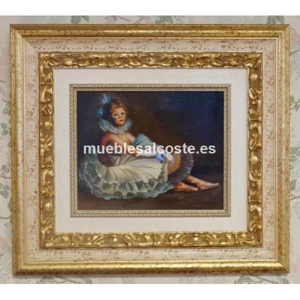 OLEO BAILARINA ENMARCADO 50 X 45