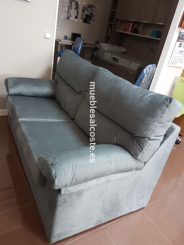 Sofa 3 plazas tapizado duna gris desenfundable